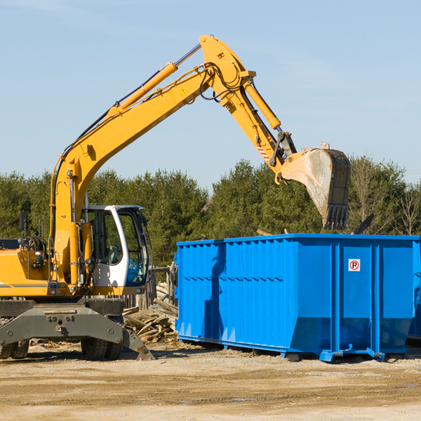 how many times can i have a residential dumpster rental emptied in Parkersburg IA